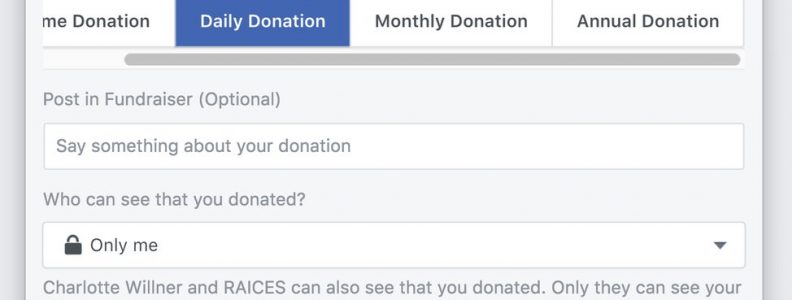 Facebook Uji Coba Layanan Donasi Untuk Organisasi non-profit